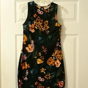 Iris dark green dress